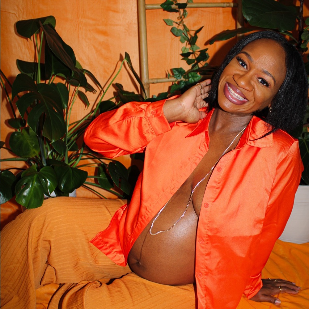 Orange You Ready Silk Blouse